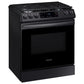 Samsung NX60T8111SG 6.0 Cu. Ft. Front Control Slide-In Gas Range With Wi-Fi In Black Stainless Steel