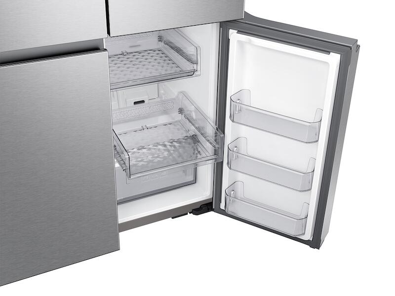 Samsung RF23A9671SR 23 Cu. Ft. Smart Counter Depth 4-Door Flex&#8482; Refrigerator With Beverage Center And Dual Ice Maker In Stainless Steel