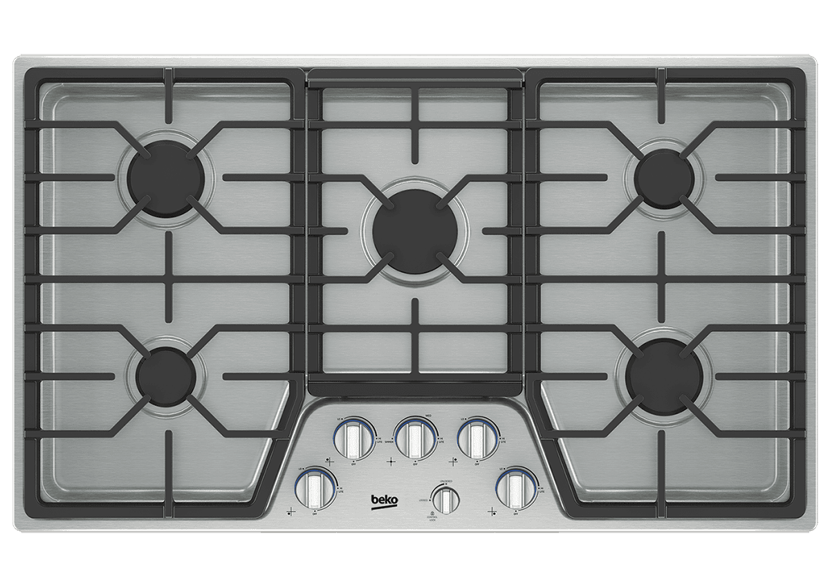 Beko BCTG36500SS 36" Built-In Gas Cooktop With 5 Burners