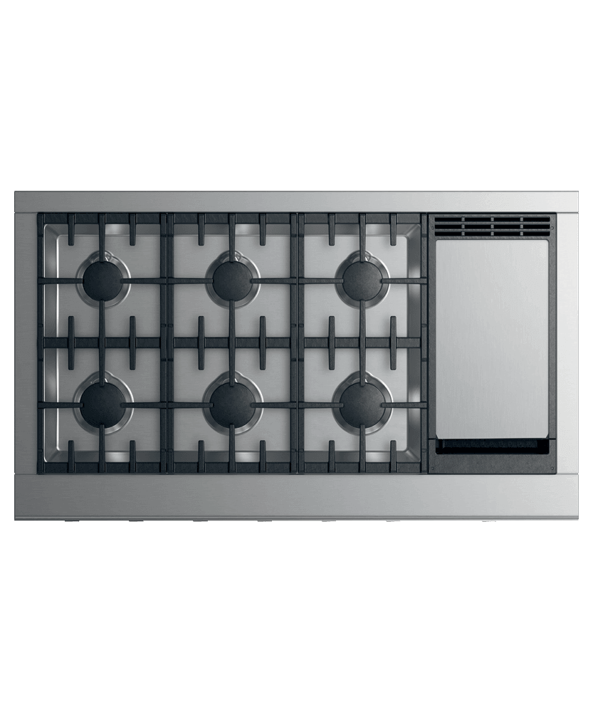 Fisher & Paykel CPV2486GDNN Gas Rangetop, 48", Griddle
