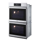 Lg WDES9428F Lg Studio 9.4 Cu. Ft. Smart Instaview® Electric Double Built-In Wall Oven With Air Fry & Steam Sous Vide
