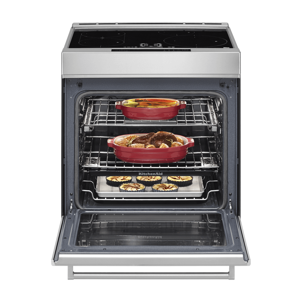Kitchenaid KSIS730PSS 30-Inch 4-Element Induction Slide-In Convection Range With Air Fry