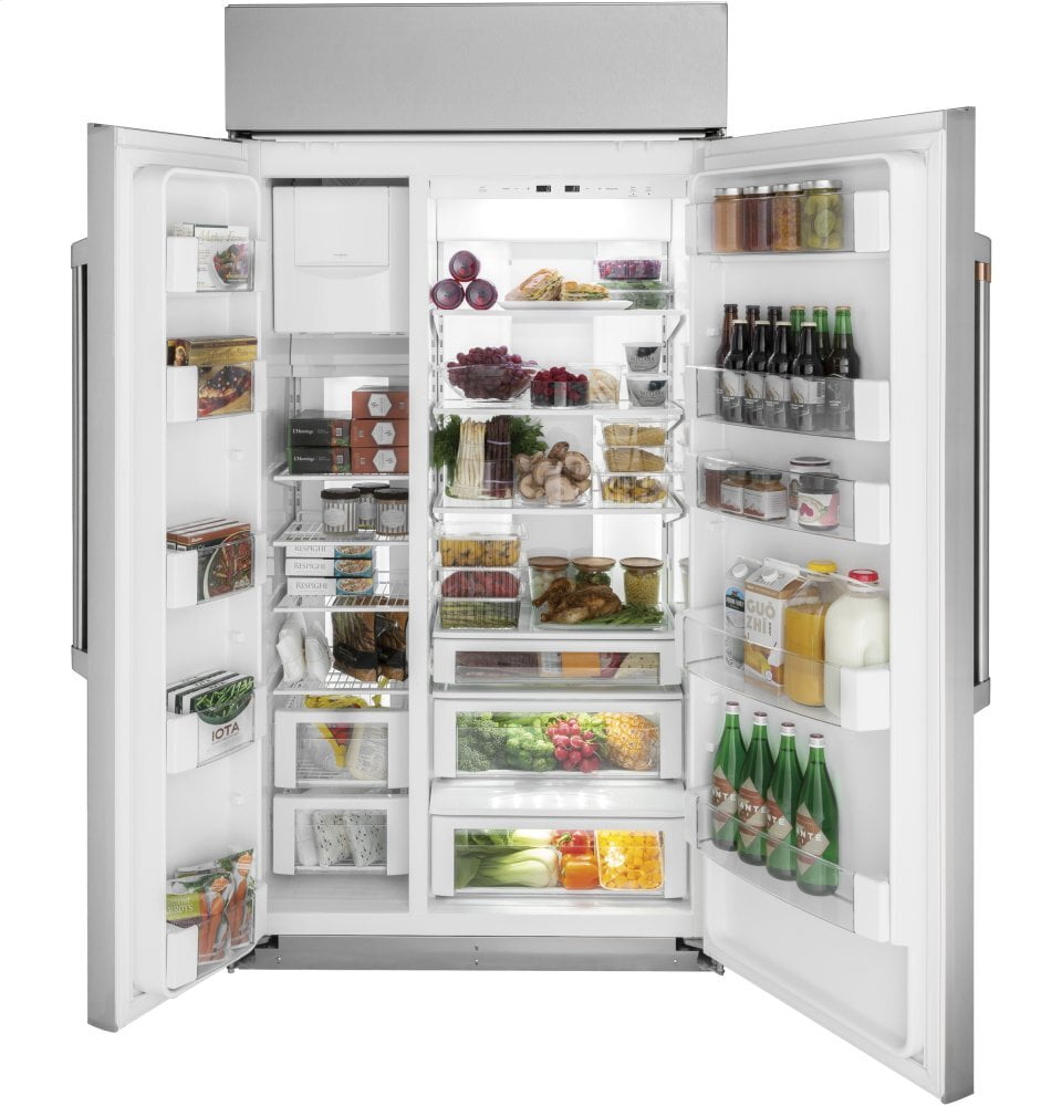 Cafe CSB48WP2NS1 Café 48" Smart Built-In Side-By-Side Refrigerator
