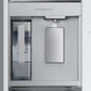 Samsung RF24BB69006M Bespoke 3-Door French Door Refrigerator (24 Cu. Ft.) - With Top Left And Family Hub™ Panel In White Glass - And Matte Grey Glass Bottom Door Panel
