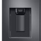 Samsung RF22A4221SG 22 Cu. Ft. Smart 3-Door French Door Refrigerator With External Water Dispenser In Fingerprint Resistant Black Stainless Steel