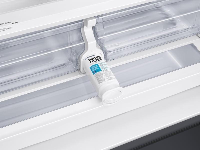 Samsung RF28T5001SG 28 Cu. Ft. Large Capacity 3-Door French Door Refrigerator In Black Stainless Steel