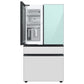 Samsung RF29BB86004M Bespoke 4-Door French Door Refrigerator (29 Cu. Ft.) With Beverage Center™ In Morning Blue Glass Top Panels And White Glass Middle And Bottom Panels