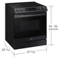 Samsung NE63B8211SG 6.3 Cu. Ft. Smart Instant Heat Induction Slide-In Range In Black Stainless Steel