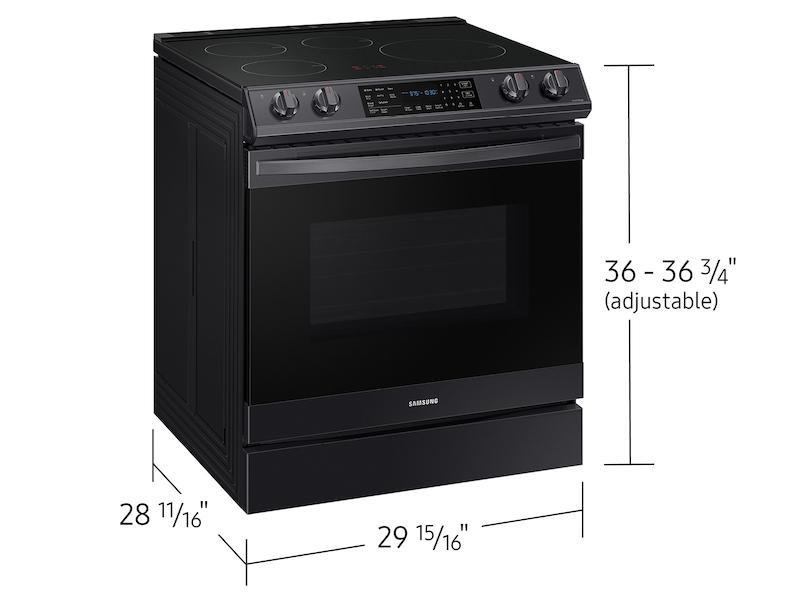 Samsung NE63B8211SG 6.3 Cu. Ft. Smart Instant Heat Induction Slide-In Range In Black Stainless Steel