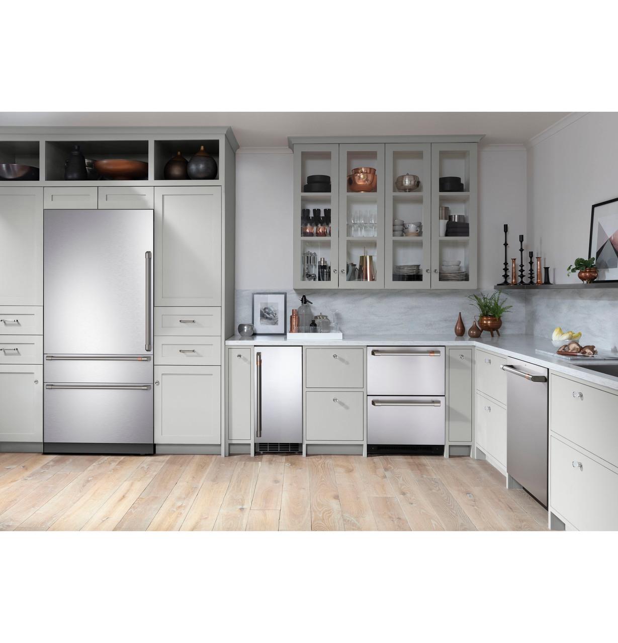 Cafe CIC36LP2VS1 Café™ 36" Integrated Bottom-Freezer Refrigerator