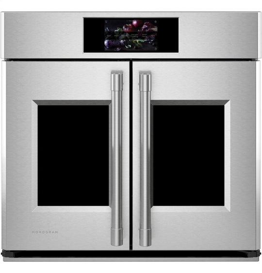 Monogram ZTSX1FPSNSS Monogram 30" Smart French-Door Electric Convection Single Wall Oven Statement Collection