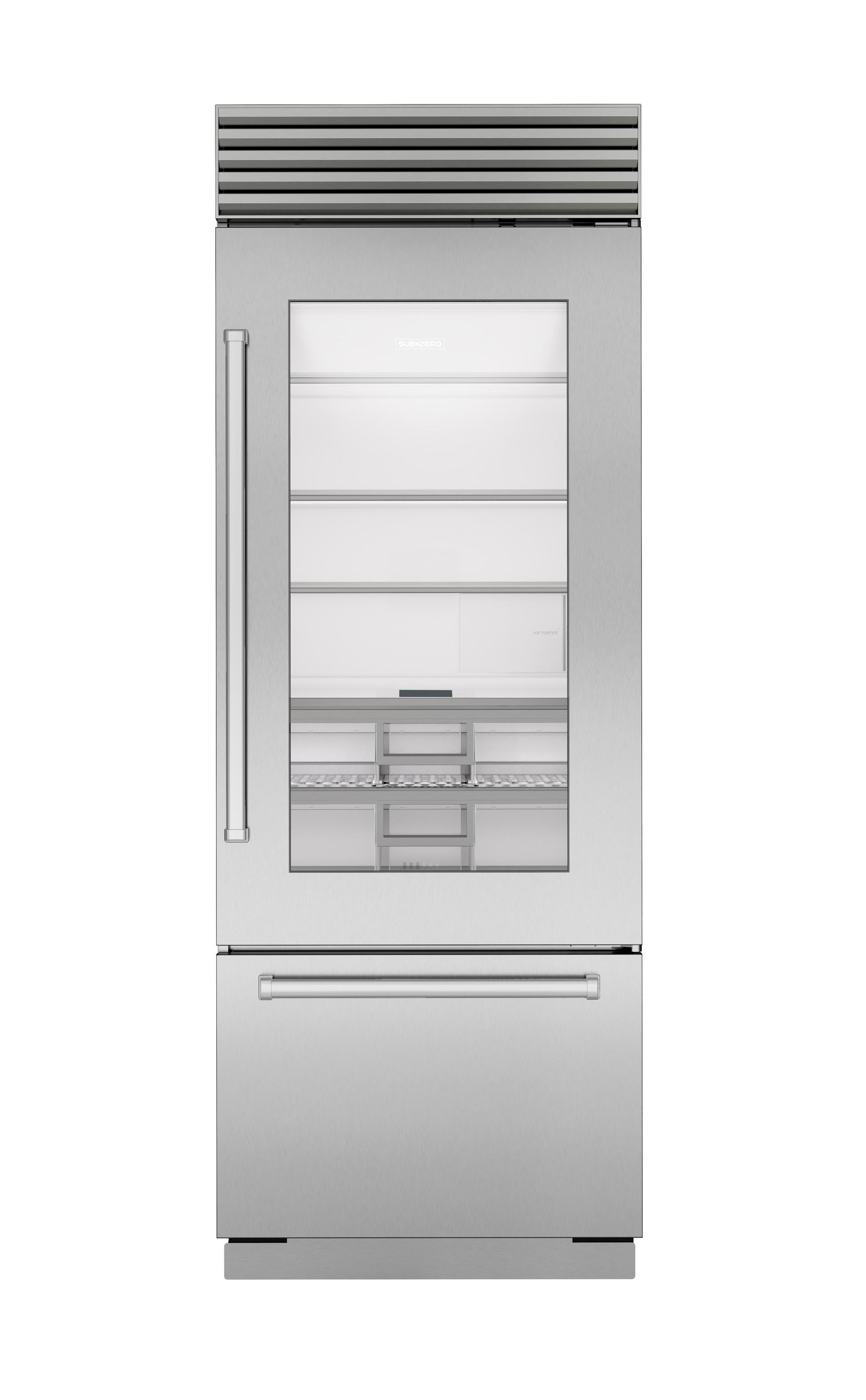 Sub-Zero CL3050UGSPR 30" Classic Over-And-Under Refrigerator/Freezer With Glass Door