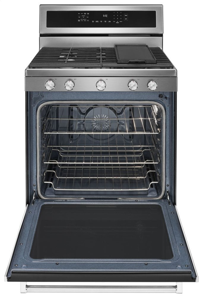 Kitchenaid KFGG500ESS 30-Inch 5-Burner Gas Convection Range - Stainless Steel