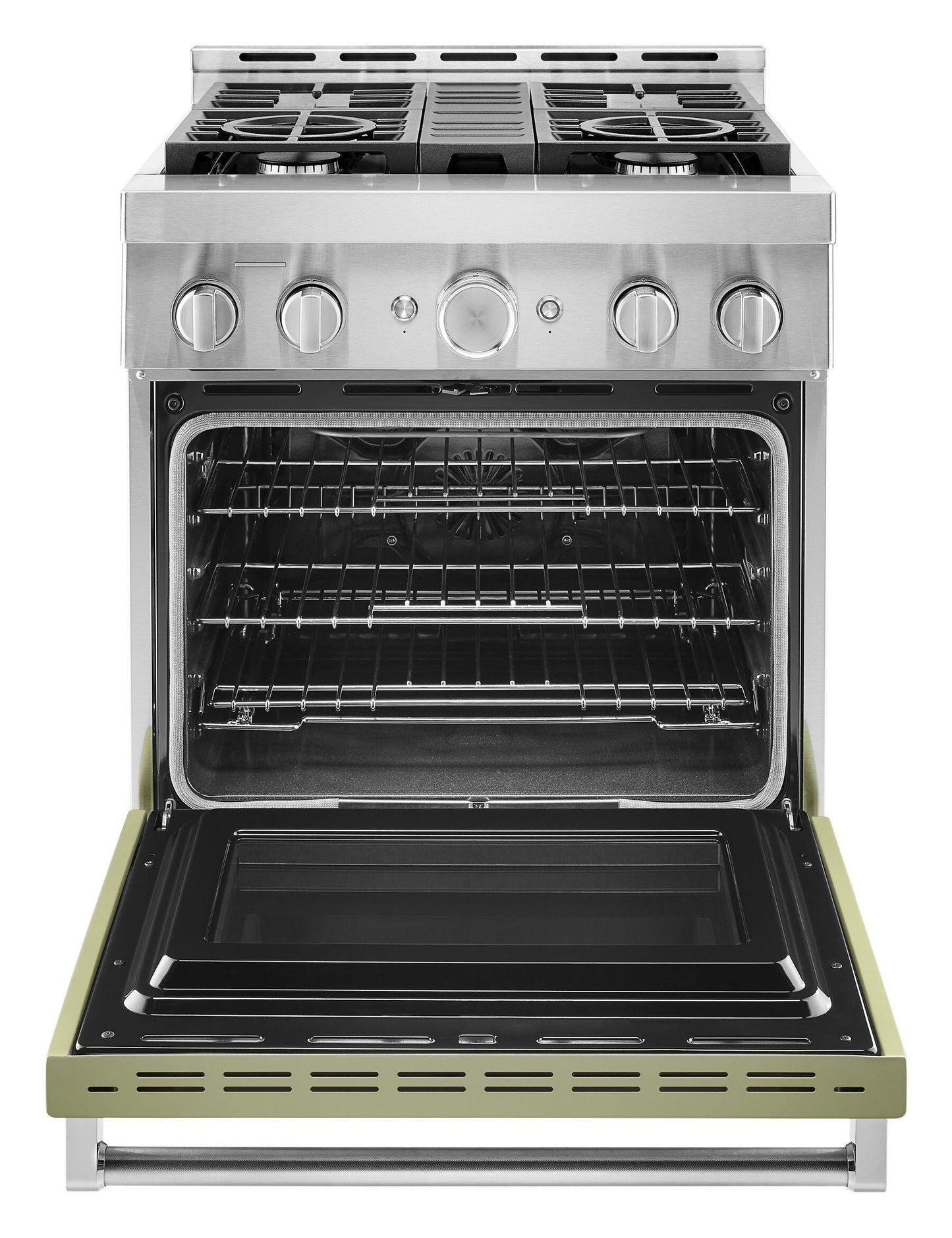 Kitchenaid KFGC500JAV Kitchenaid® 30'' Smart Commercial-Style Gas Range With 4 Burners - Avocado Cream