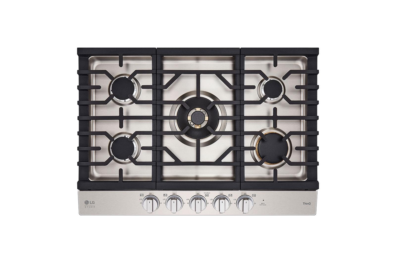 Lg CBGS3028S Lg Studio 30" Ultraheat™ Gas Cooktop With Easyclean®