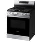 Samsung NX60A6311SS 6.0 Cu. Ft. Smart Freestanding Gas Range With 18K Btu Dual Power Burner & Self Clean In Stainless Steel