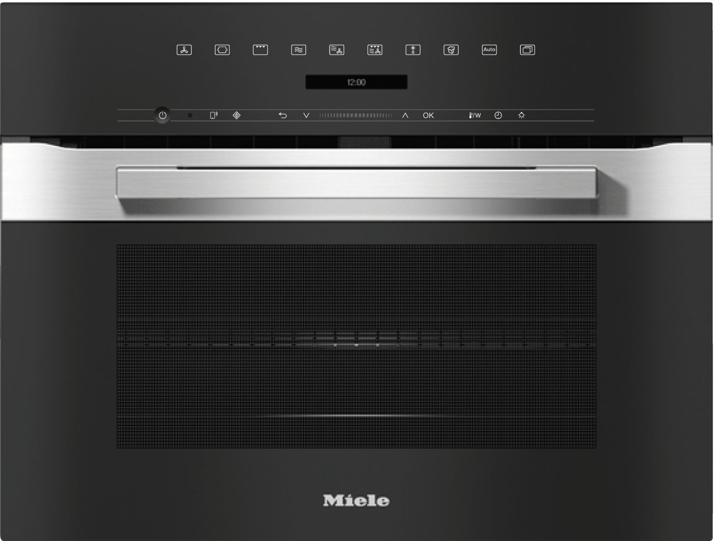 Miele H7240BMAMCLEANTOUCHSTEEL H 7240 Bm Am - 24" Compact Speed Oven In A Perfectly Combinable Design With Automatic Programs And Combi Modes.