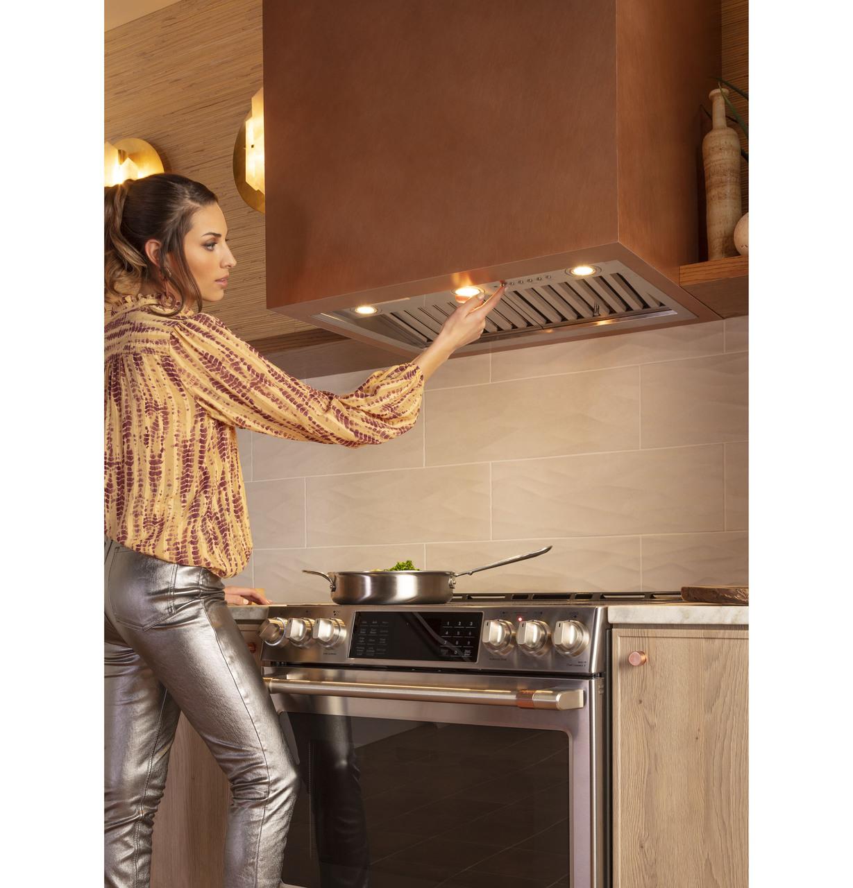 Cafe CHS90XP2MS1 Café™ 30" Smart Slide-In, Front-Control, Induction And Convection Range With In-Oven Camera