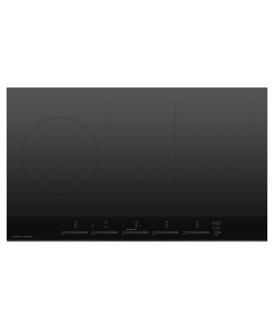 Fisher & Paykel CI365DTB4 Induction Cooktop, 36", 5 Zones, With Smartzone