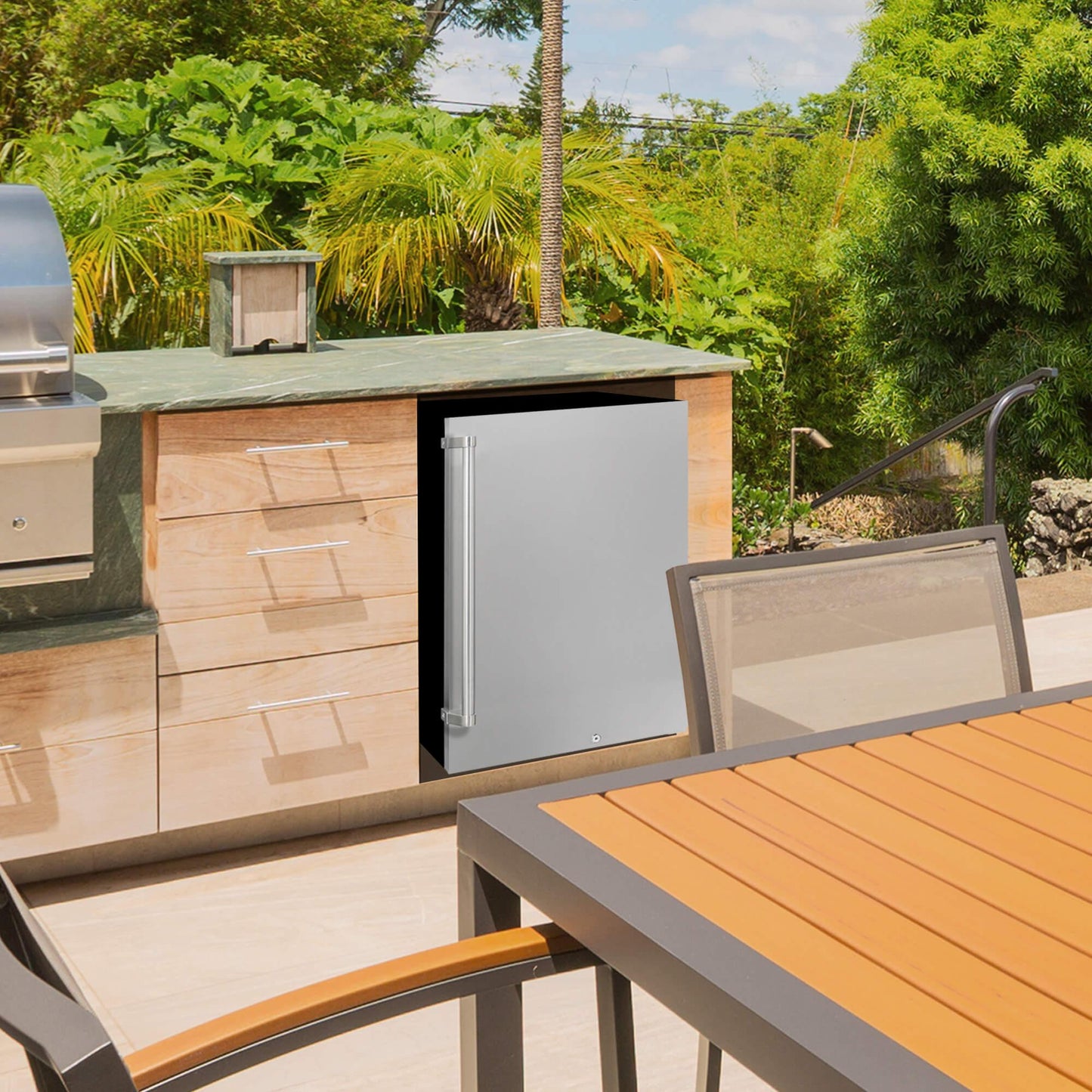 Danby DAR044A1SSO6 Danby 4.4 Cu. Ft. Outdoor Fridge In Stainless Steel