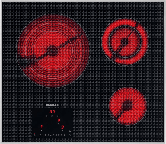 Miele KM5820240V Km 5820 240V - Electric Cooktop With 3 Cooking Zones For Maximum Convenience At An Attractive Entry Level Price.