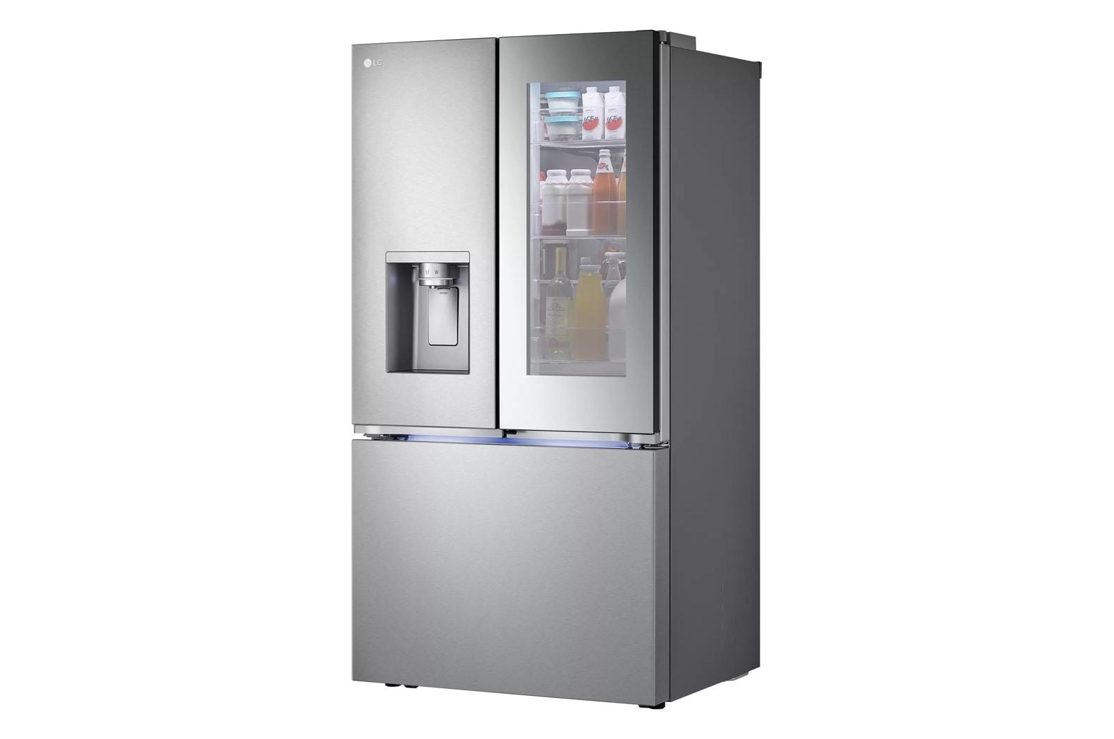Lg LRYKS3106S 31 Cu. Ft. Smart Standard-Depth Max™ French Door Refrigerator With Four Types Of Ice And Mirror Instaview®