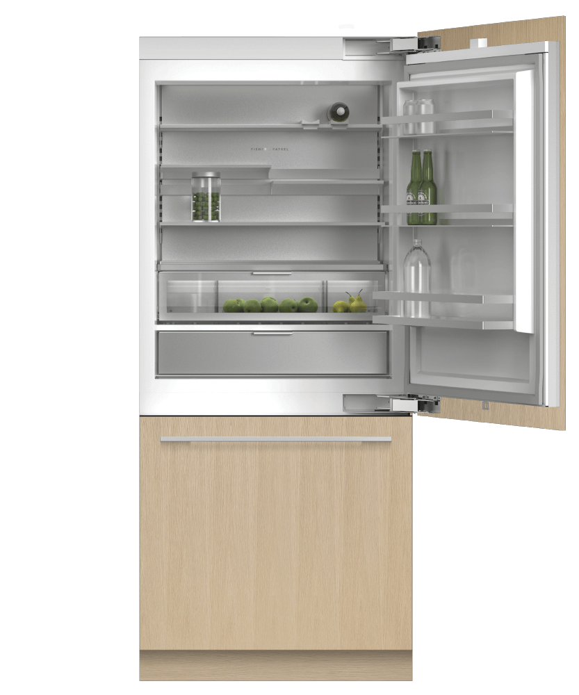 Fisher & Paykel RS3684WRUVK5 Integrated Refrigerator Freezer, 36", 19,2 Cu Ft, Ice & Water