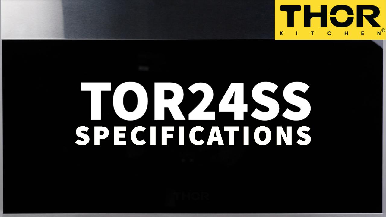 Thor Kitchen TOR24SS 24 Inch Convertible Over The Range Microwave With Ventilation