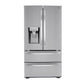 Lg LRMXC2206S 22 Cu Ft. Smart Counter Depth Double Freezer Refrigerator With Craft Ice™