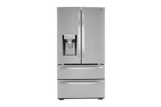 Lg LRMXC2206S 22 Cu Ft. Smart Counter Depth Double Freezer Refrigerator With Craft Ice™