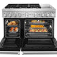 Kitchenaid KFDC558JBK Kitchenaid® 48'' Smart Commercial-Style Dual Fuel Range With Griddle - Imperial Black