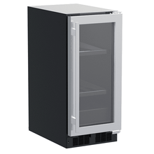 Marvel MLBV215SG01A 15-In Built-In Beverage Center With Door Style - Stainless Steel Frame Glass
