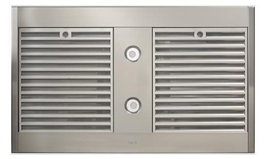 Best Range Hoods ICB3I36SBW Ispira 36-In. 650 Max Cfm Stainless Steel Island Range Hood With Purled™ Light System And White Glass