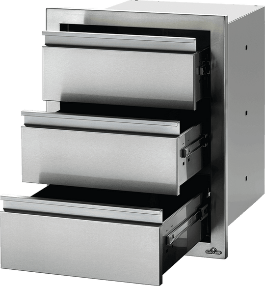 Napoleon Bbq BI18243DR 18" X 24" Triple Drawer , Stainless Steel