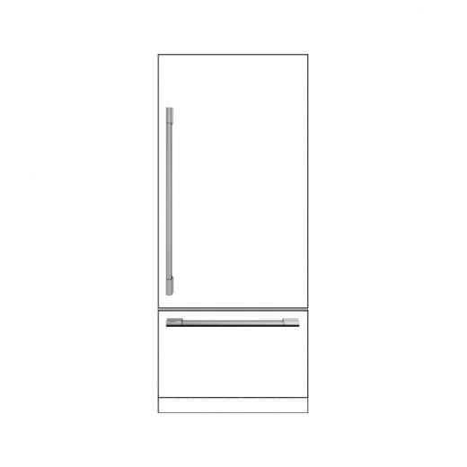 Fulgor Milano REFHANDPRO36 Sofia Fridge Pro Handle Kit