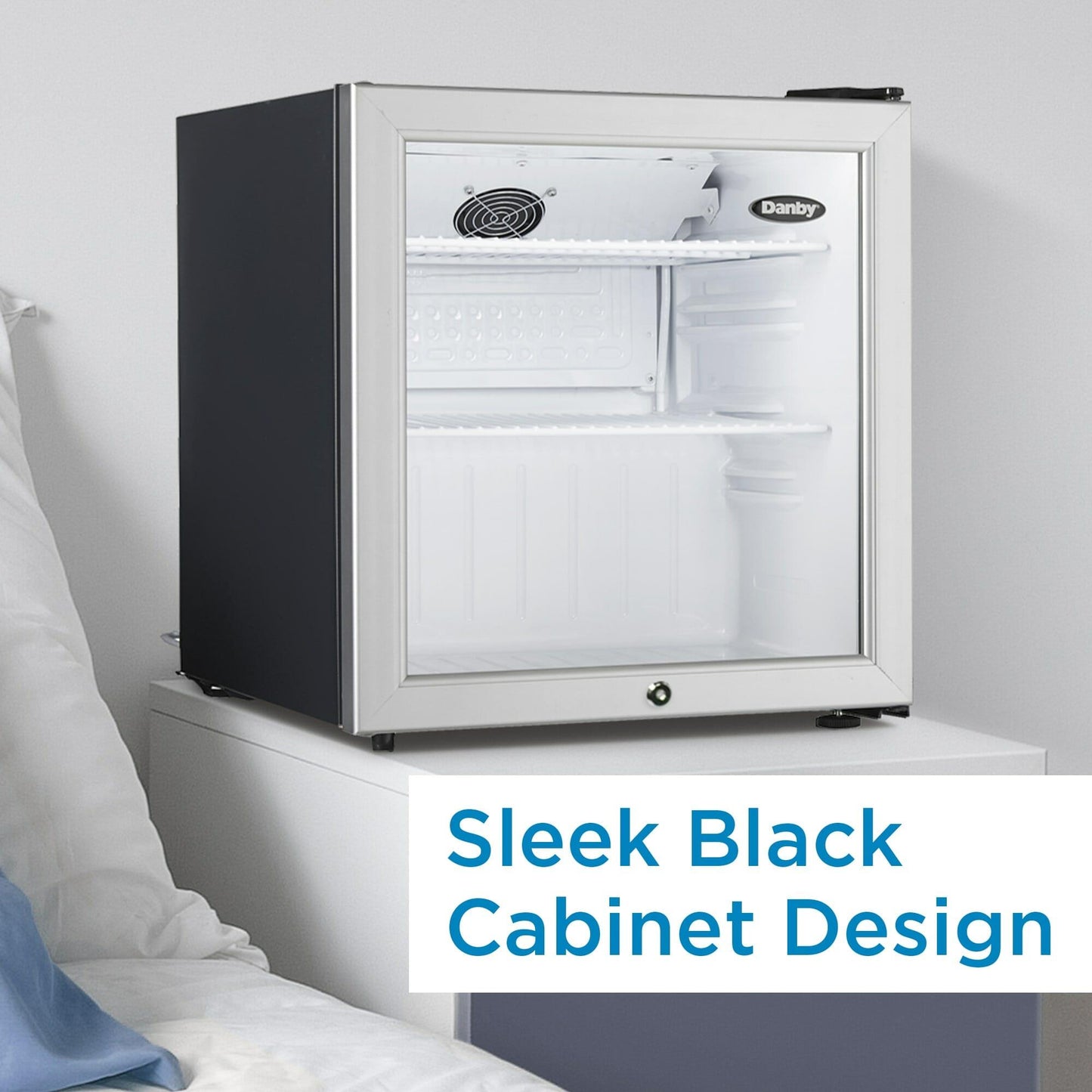 Danby DAG016A2BDB Danby 1.6 Cu. Ft. Compact Glass Door Fridge In Platinum