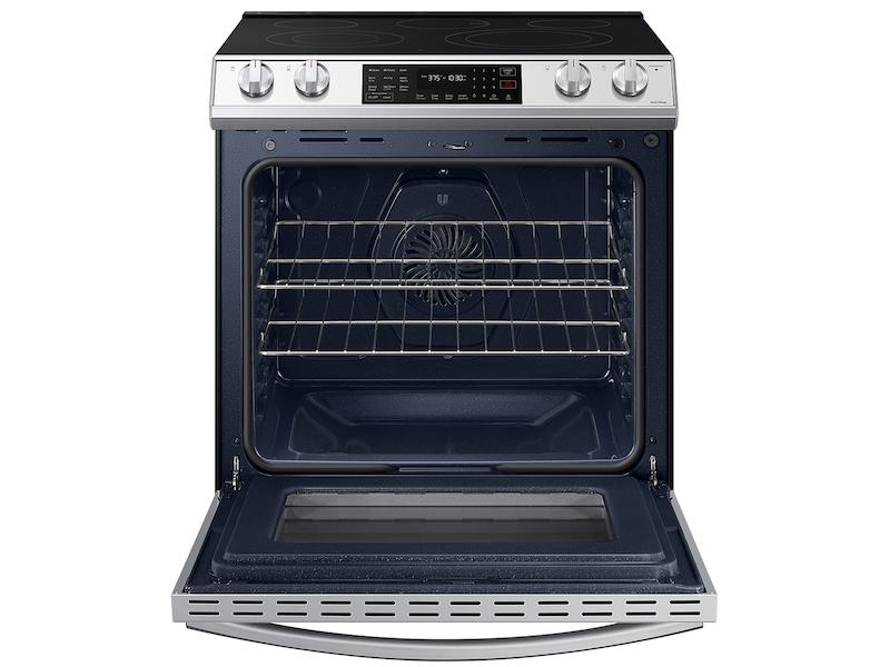 Samsung NE63CB831512 Bespoke 6.3 Cu. Ft. Smart Slide-In Electric Range With Air Fry & Convection In White Glass