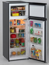 Avanti RA7316PST 7.4 Cf Two Door Apartment Size Refrigerator - Black W/Platinum Finish