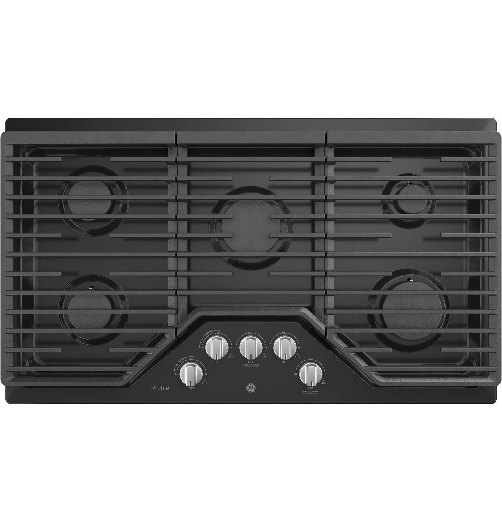 Ge Appliances PGP7036DLBB Ge Profile™ 36" Built-In Gas Cooktop With Optional Extra-Large Cast Iron Griddle