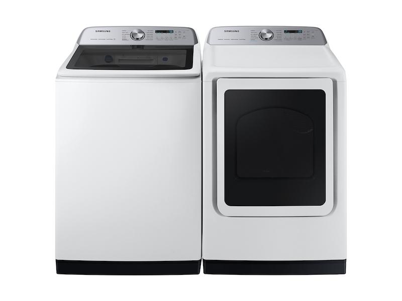 Samsung DVG54CG7150W 7.4 Cu. Ft. Smart Gas Dryer With Pet Care Dry And Steam Sanitize+ In White