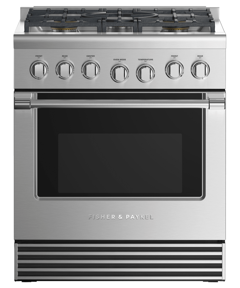 Fisher & Paykel RDV2305LN Dual Fuel Range, 30", 5 Burners