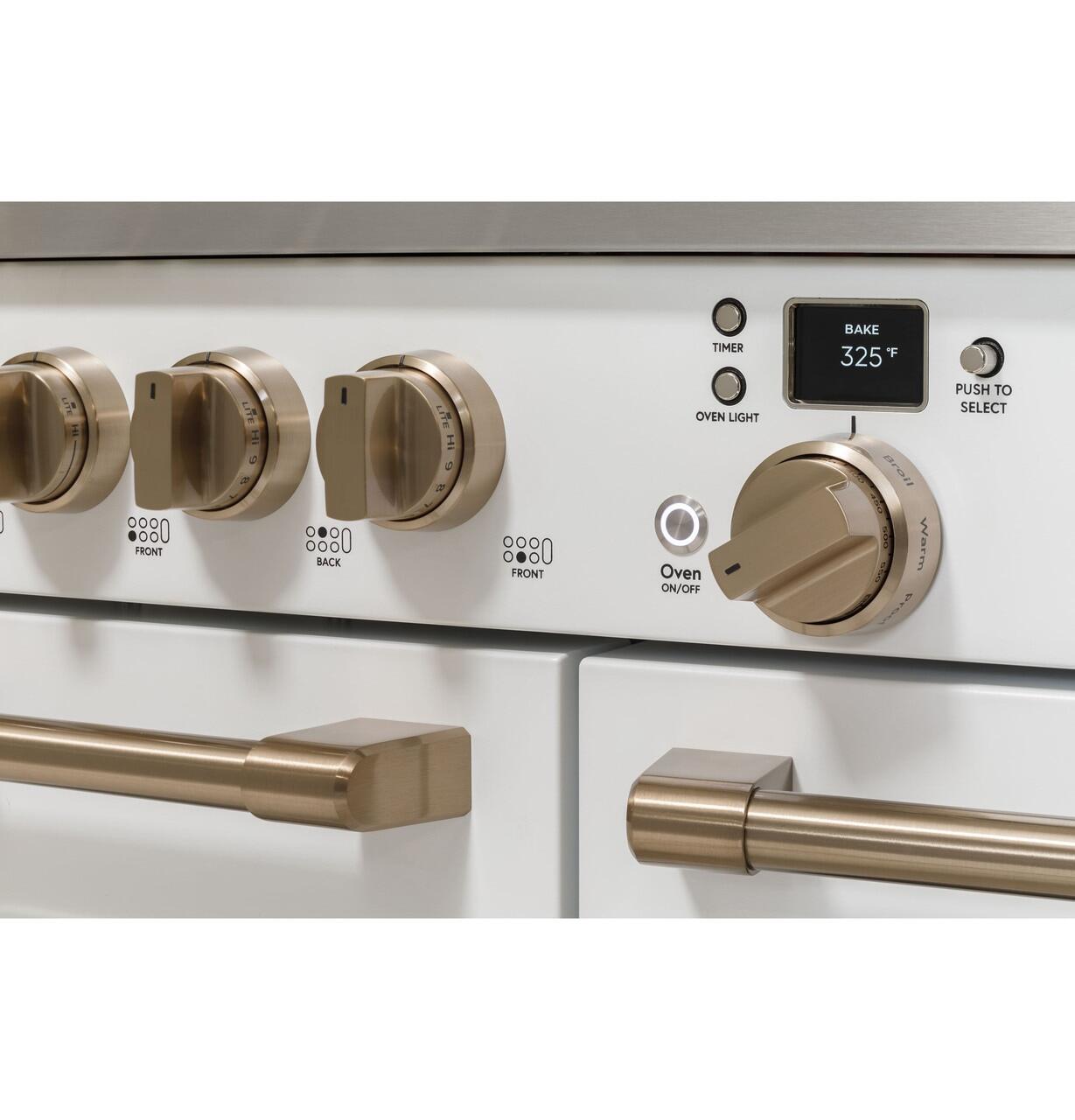 Cafe C2Y486P4TW2 Café™ 48" Smart Dual-Fuel Commercial-Style Range With 6 Burners And Griddle (Natural Gas)