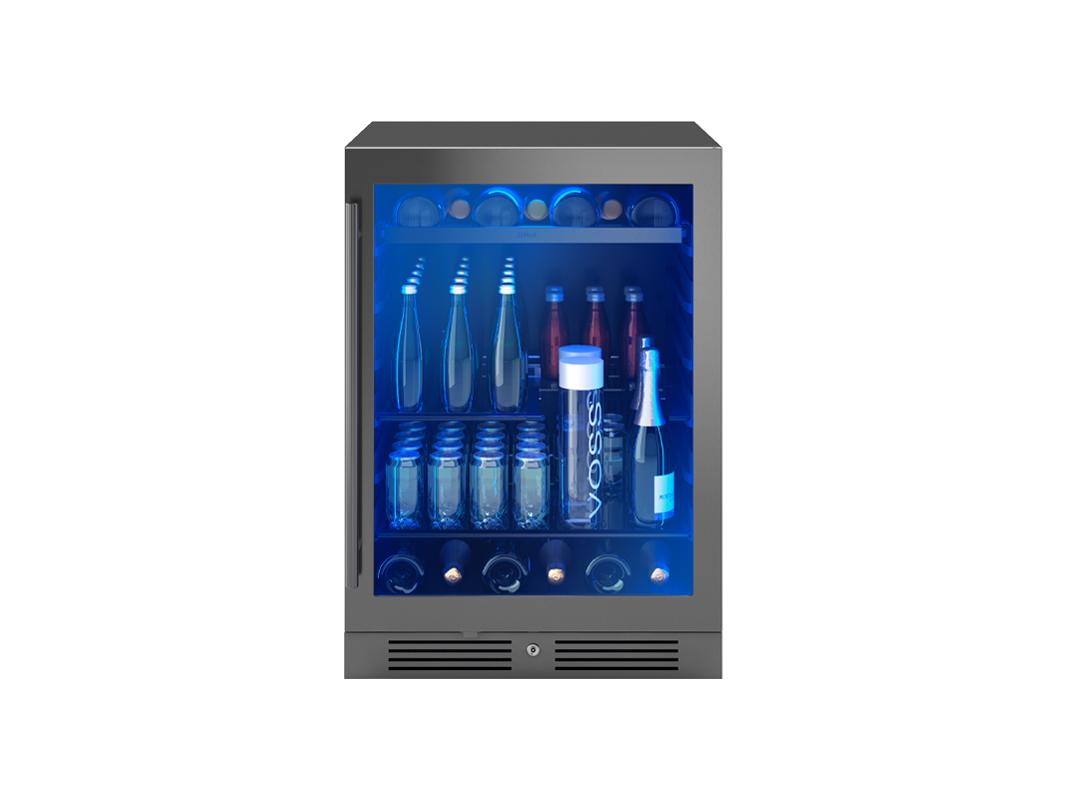 Zephyr PRB24C01CBSG 24" Black Stainless Single Zone Beverage Cooler