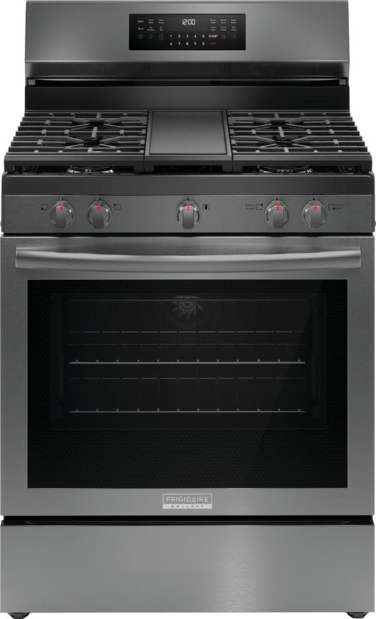 Frigidaire GCRG3060BD Frigidaire Gallery 30" Rear Control Gas Range With Total Convection