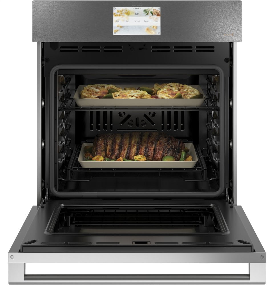 Cafe CKS70DM2NS5 Café 27" Smart Single Wall Oven With Convection In Platinum Glass