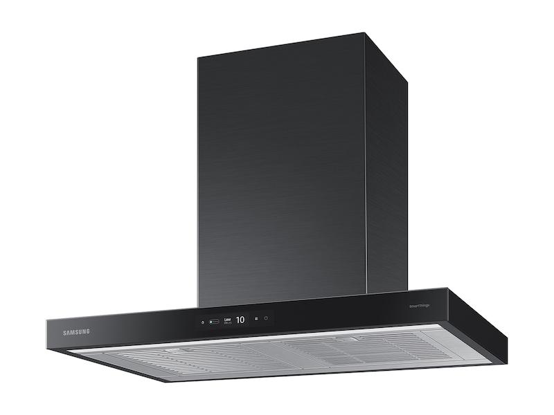 Samsung NK30CB700W33 30" Bespoke Smart Wall Mount Hood With Lcd Display In Clean Deep Charcoal