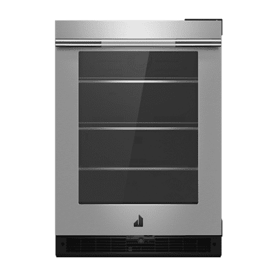 Jennair JUGFR242HL Rise 24" Under Counter Glass Door Refrigerator, Right Swing