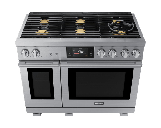 Dacor DOP48T960DS 48" Dual-Fuel Range, Silver Stainless, Natural Gas/Liquid Propane