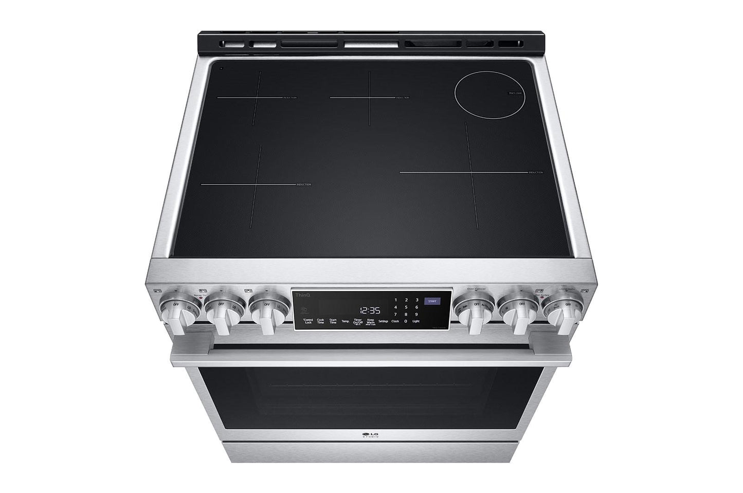 Lg LSIS6338F Lg Studio 6.3 Cu. Ft. Instaview® Induction Slide-In Range With Air Fry And Air Sous Vide