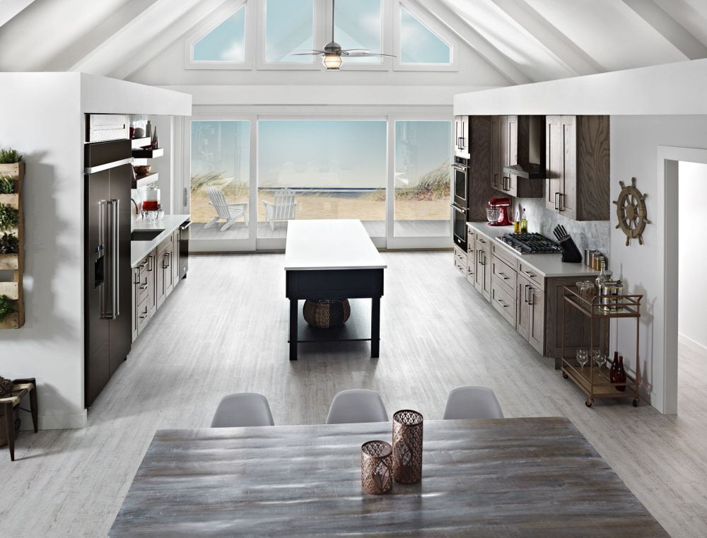 Kitchenaid KBSD608EBS 29.5 Cu. Ft 48-Inch Width Built-In Side By Side Refrigerator With Printshield&#8482; Finish - Black Stainless Steel With Printshield&#8482; Finish